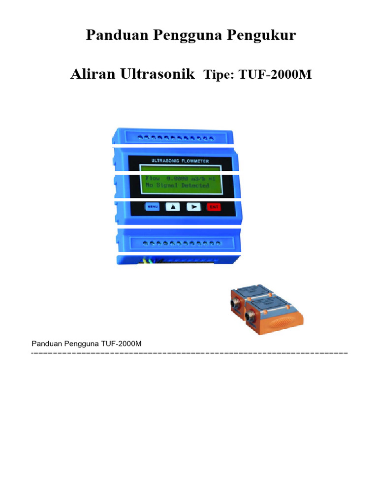 Translated Copy of Ultrasonic Flow Meter User Manual | PDF
