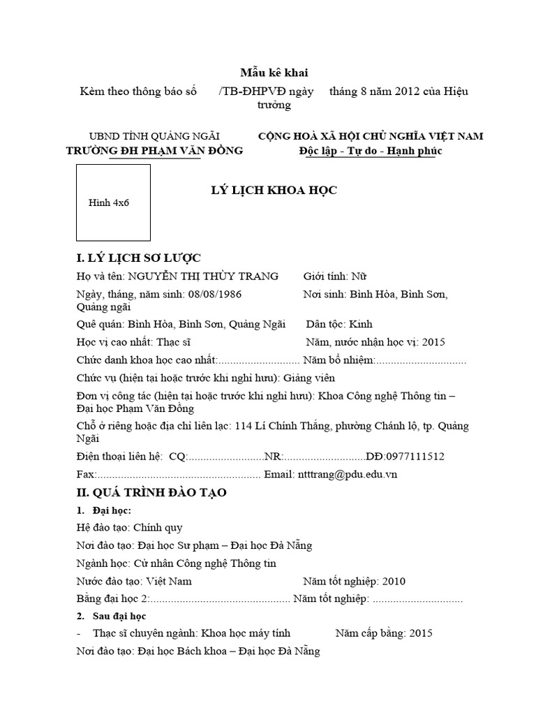 Mau Ke Khai LL KhoaHoc | PDF