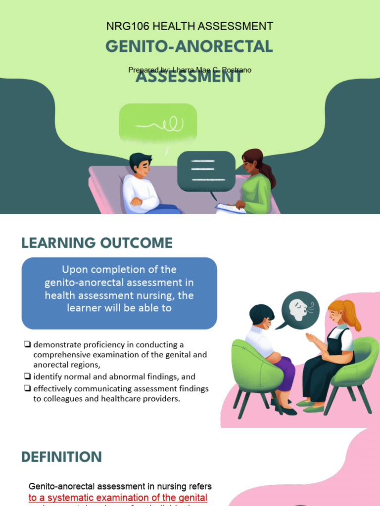 Genito-Anorectal Assessment Guide | PDF | Vagina | Labia