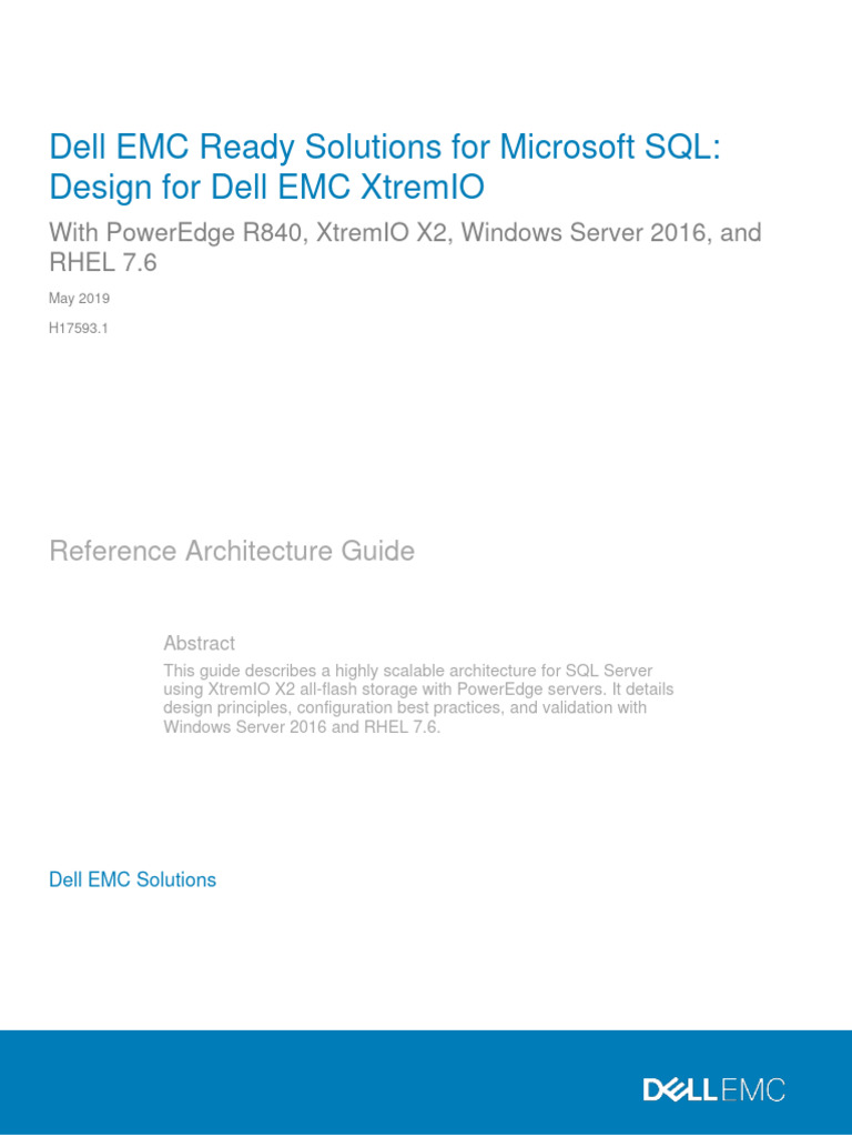 h17593 Ready SQL Xremio Ra | PDF | Virtual Machine | Databases