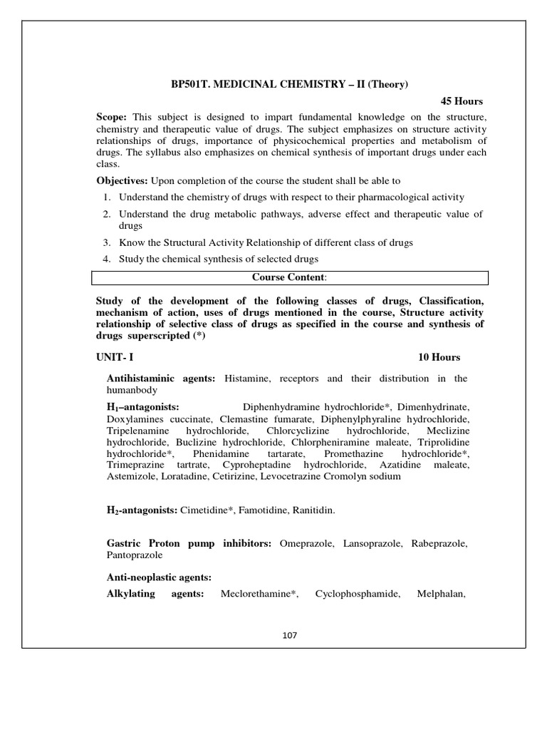 B.Pharm 5th Sem Syllabus Overview | PDF | Tablet (Pharmacy ...