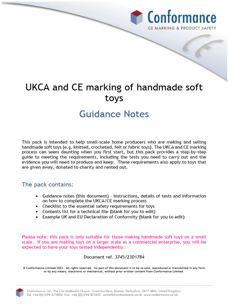 UKCA and CE Marking Guide for Toys | PDF