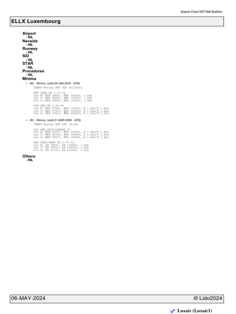 ELLX-LIDO | PDF | Air Traffic Control | Runway