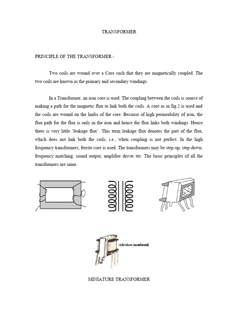 Understanding Transformer Principles | PDF | Science & Mathematics