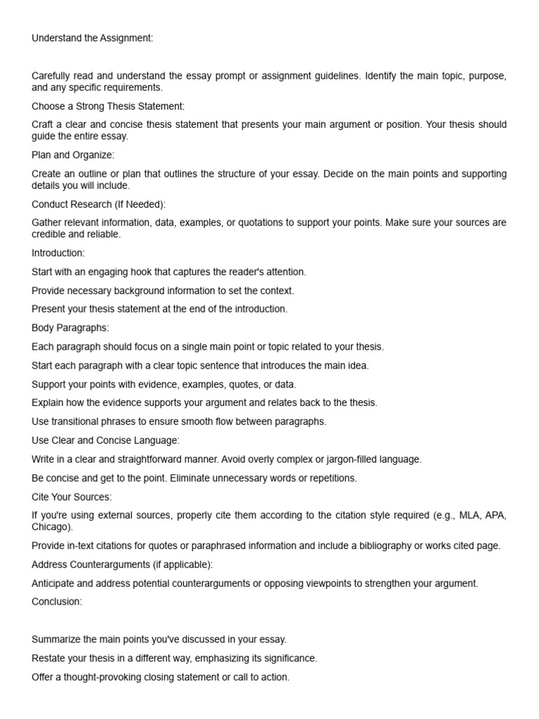 Effective Essay Writing Guide | PDF | Essays | Citation