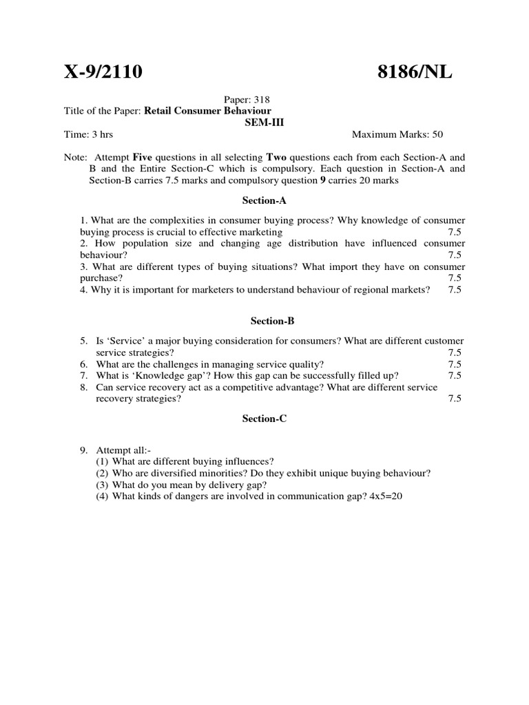 Retail Consumer Behavior Analysis Pdf