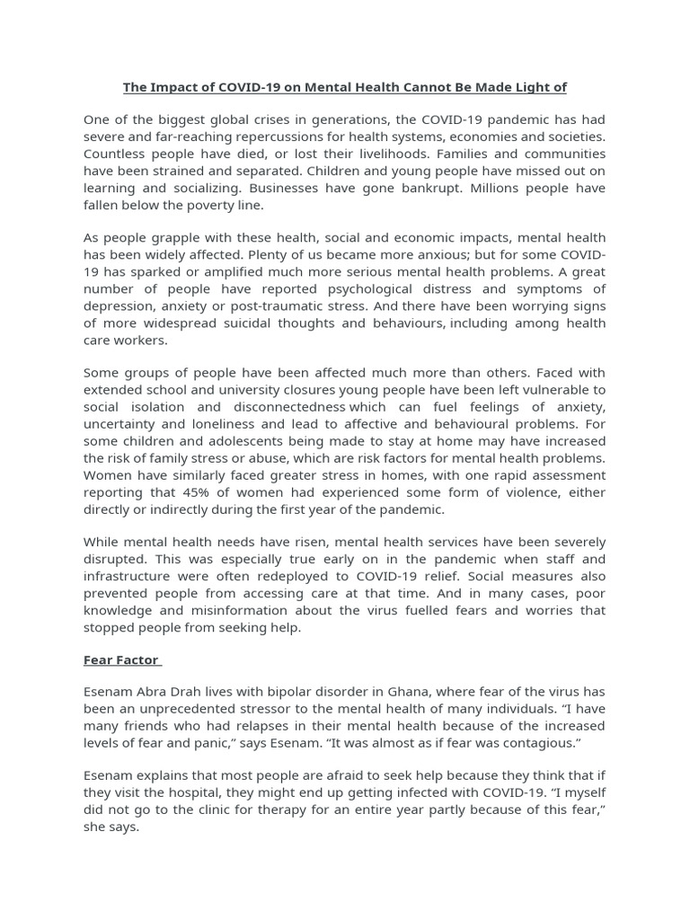 Test Test | PDF | Mental Health | Anxiety