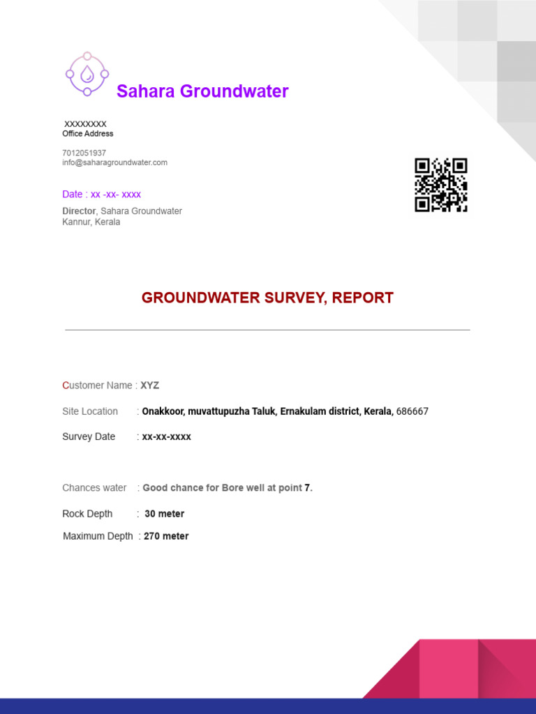 Sahara Groundwater Survey Report | PDF | Groundwater | Transparent ...