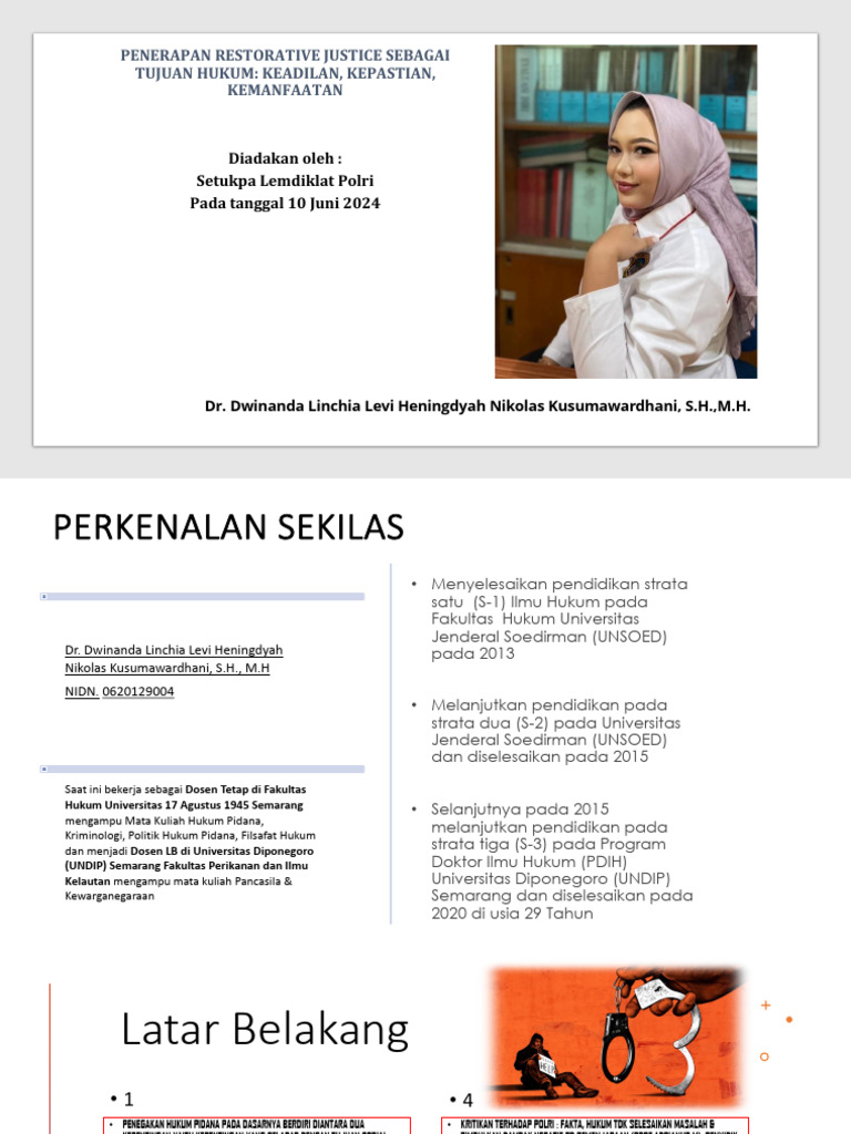 Materi RJ Dr. Dwinanda Linchia Levi HNK, S.H.,M | PDF