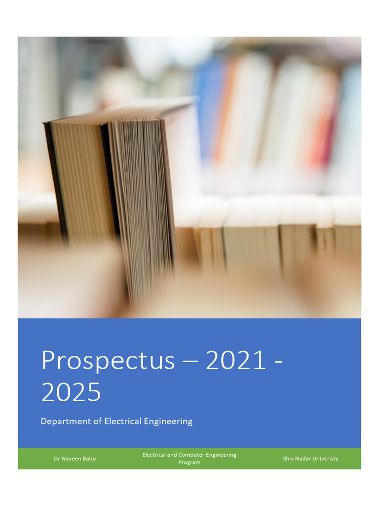 B.Tech ECE Prospectus 2021-2025 | PDF | Electric Motor | Electrical Network