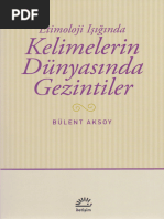 Bülent Aksoy - Kelimelerin Dünyasında Gezintiler | PDF