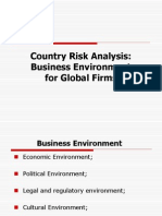 Business Environment For Global Firms