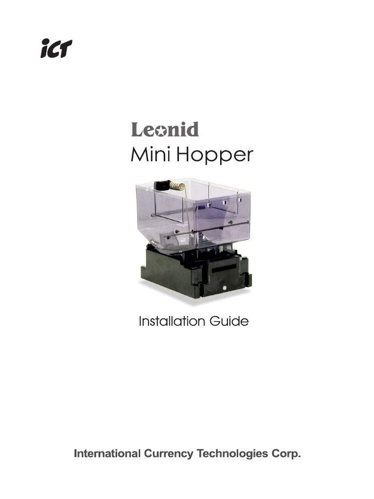 Mini Hopper Installation Guide (EN) H4690Q-R（找零马达） | PDF