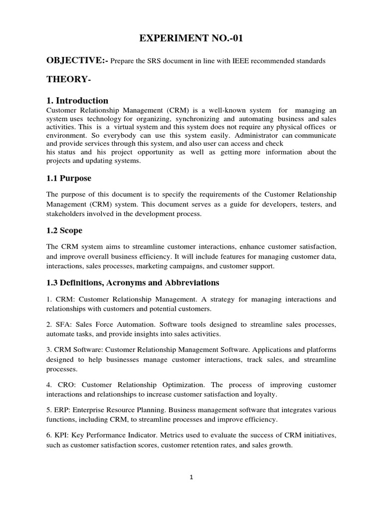 Software Engineering Full and Final | PDF | Customer Relationship ...