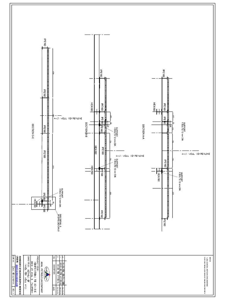 262 DR 25 Details of Panel For Well A15 Rev 2 | PDF