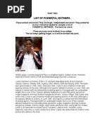 Download List of Powerful Women PART TWO by BMiller SN7412443 doc pdf