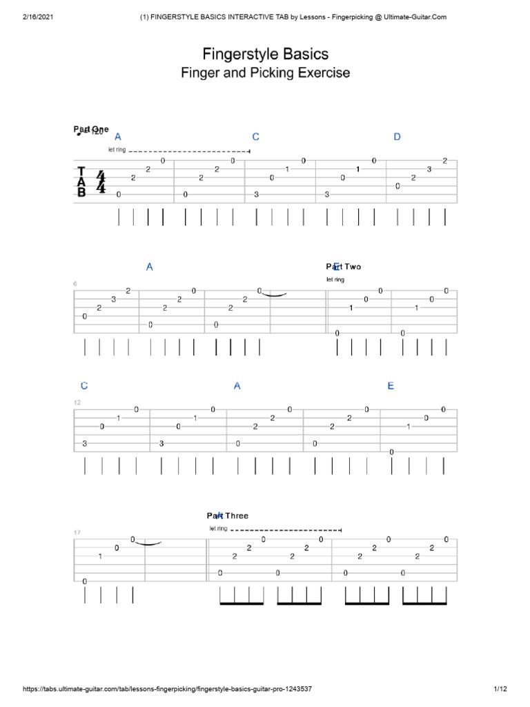  1 fingerstyle basics download free pdf music of the african