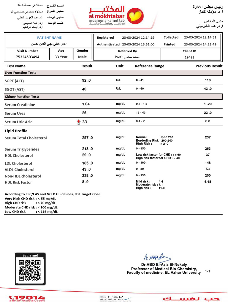 Comprehensive Blood Test Results | PDF | Clinical Medicine | Organic ...
