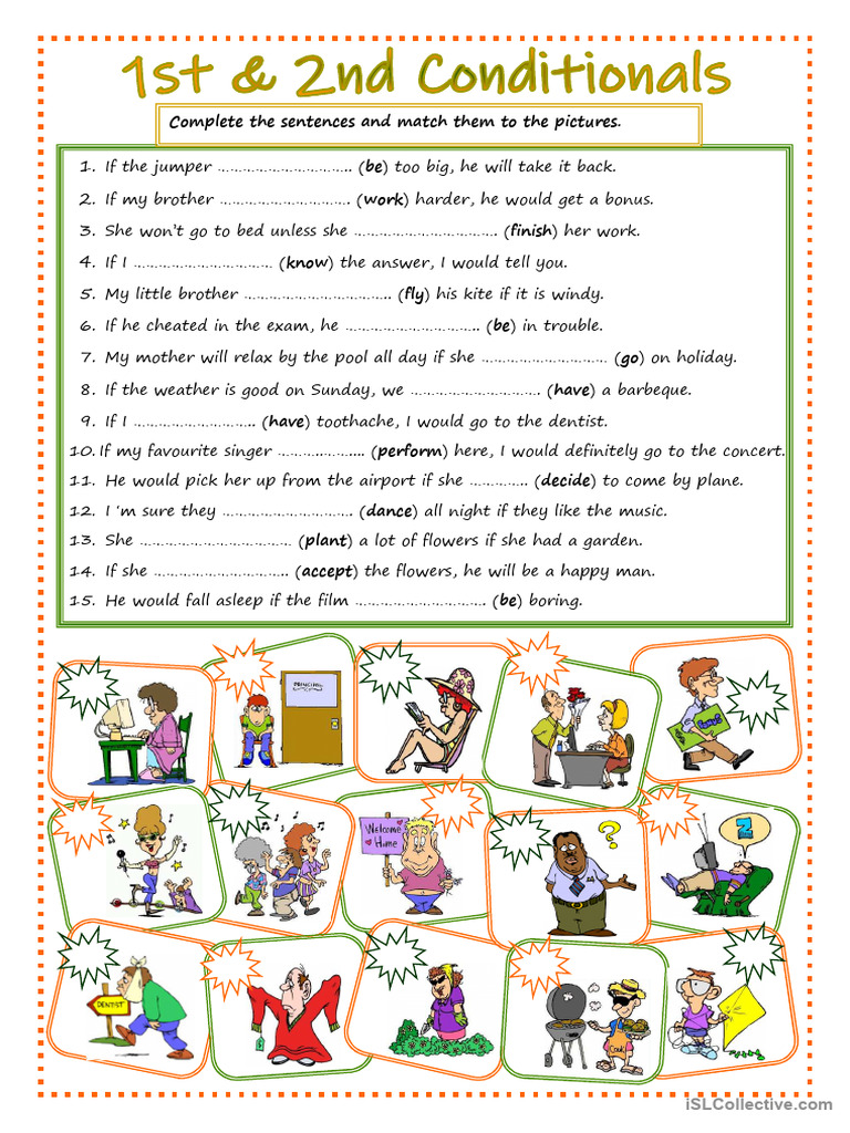 Conditional Exercises Worksheet | PDF | Language Arts & Discipline