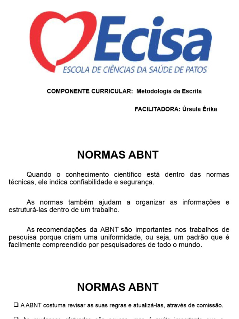 Normas ABNT para Trabalhos Acadêmicos | PDF | Citação | Abstract (resumo)