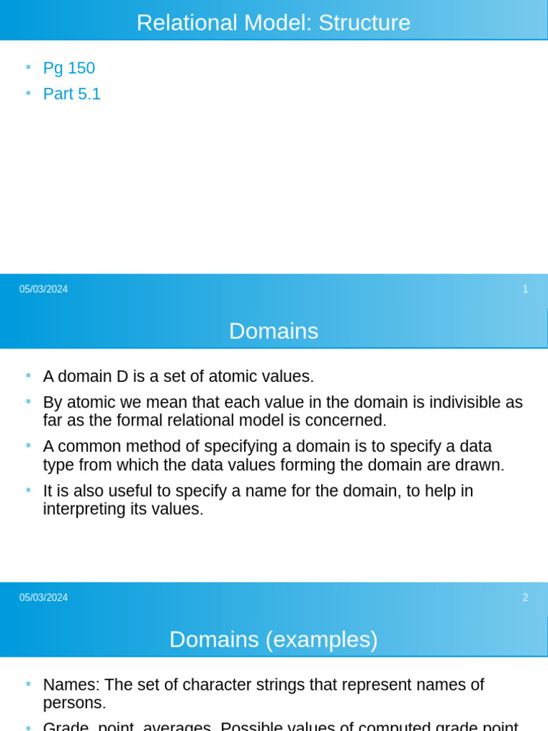Relational Structure | PDF | Relational Model | Data Management