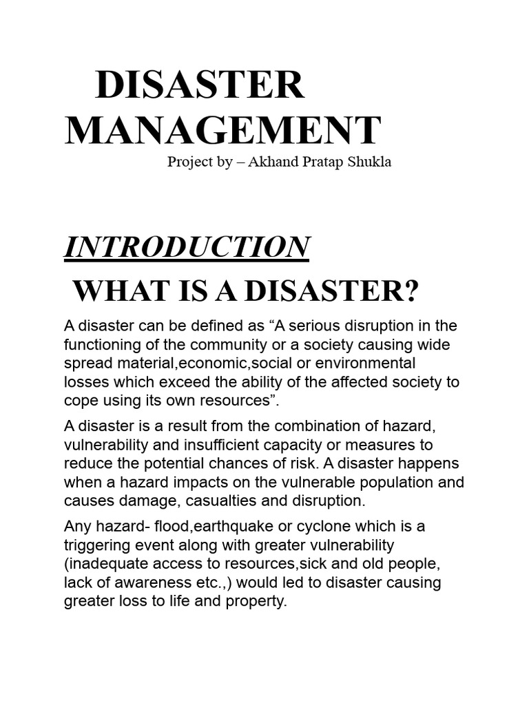 Disaster Management Strategies Explained | PDF | Natural Disasters ...