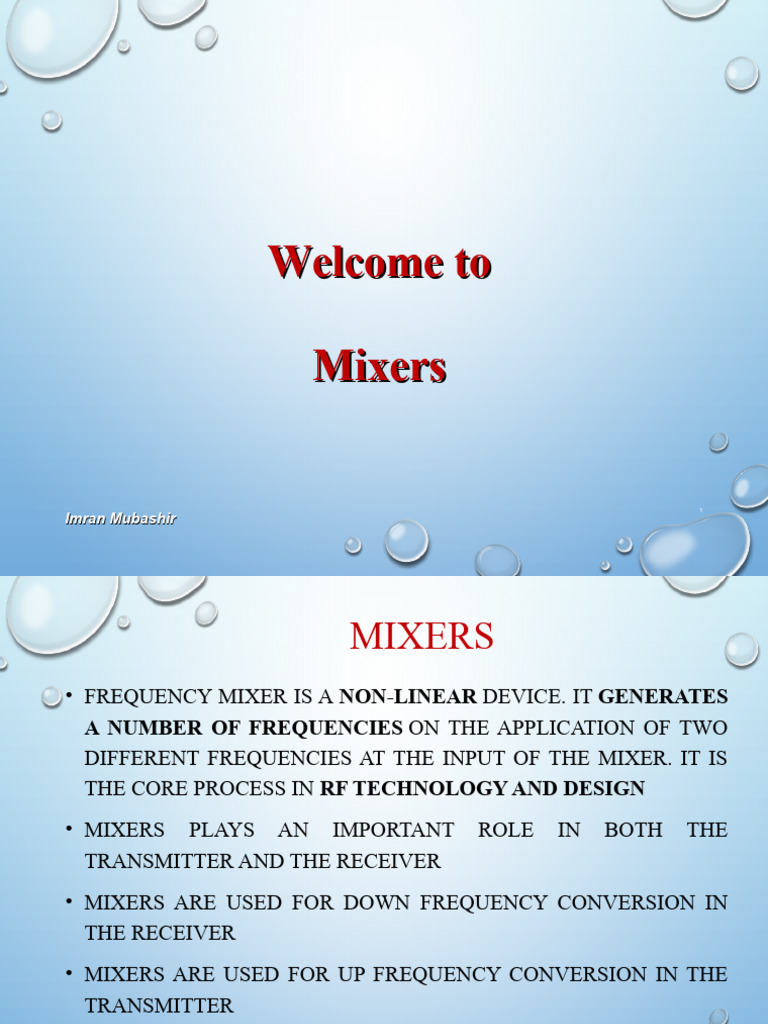 Overview of Diode Mixers in RF Design | PDF | Field Effect Transistor ...