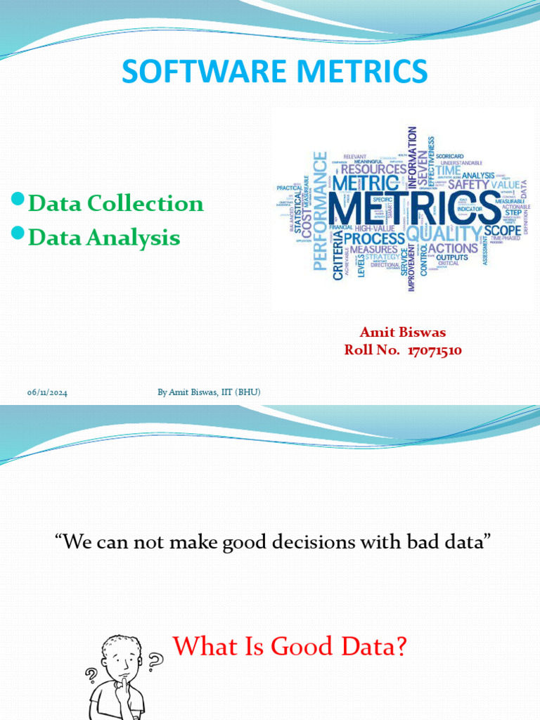 Software Metrics Amit Biswas Pdf Accuracy And Precision Measurement