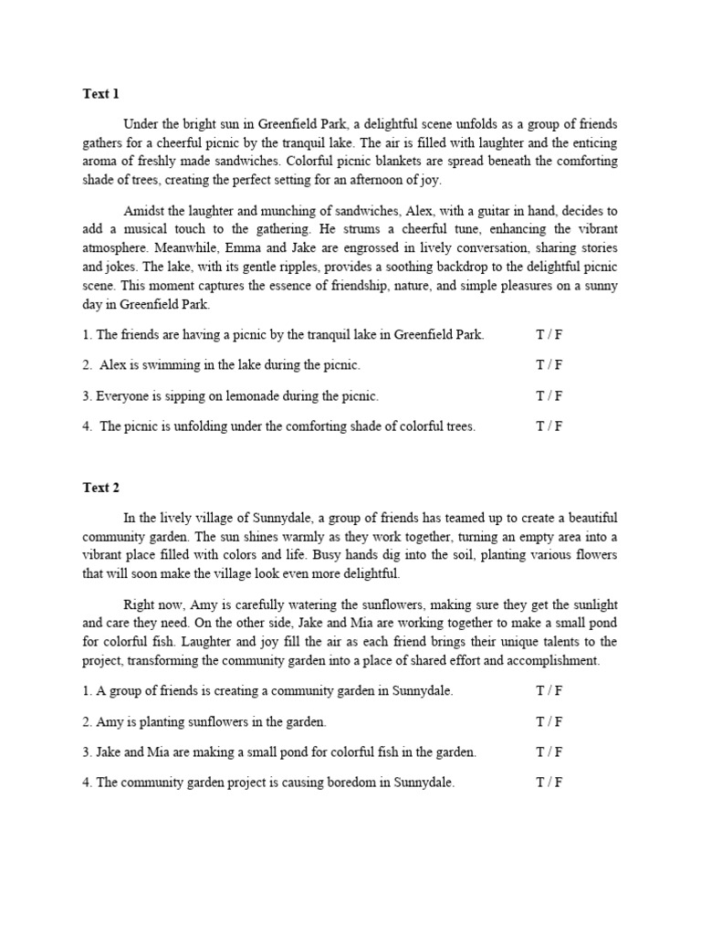 Picnic and Garden Fun in Sunnydale | PDF