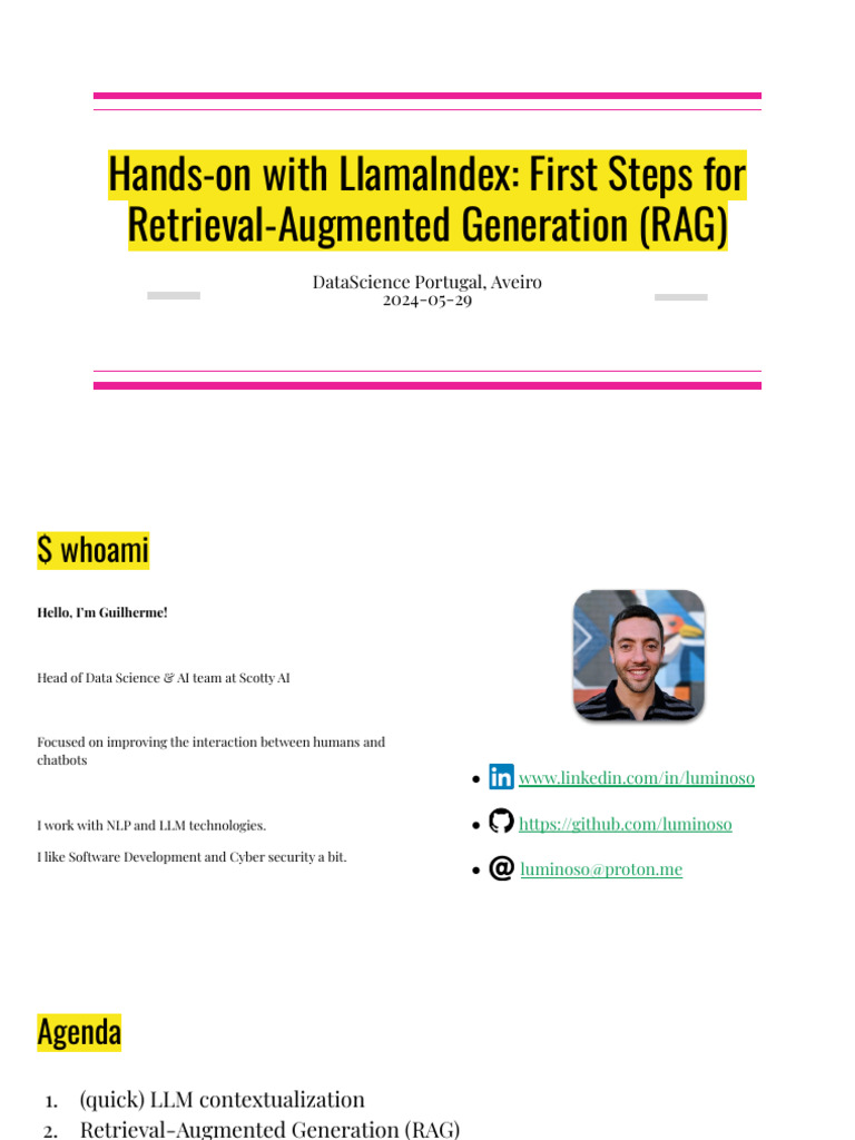 LlamaIndex for Retrieval-Augmented Generation | PDF | Artificial ...
