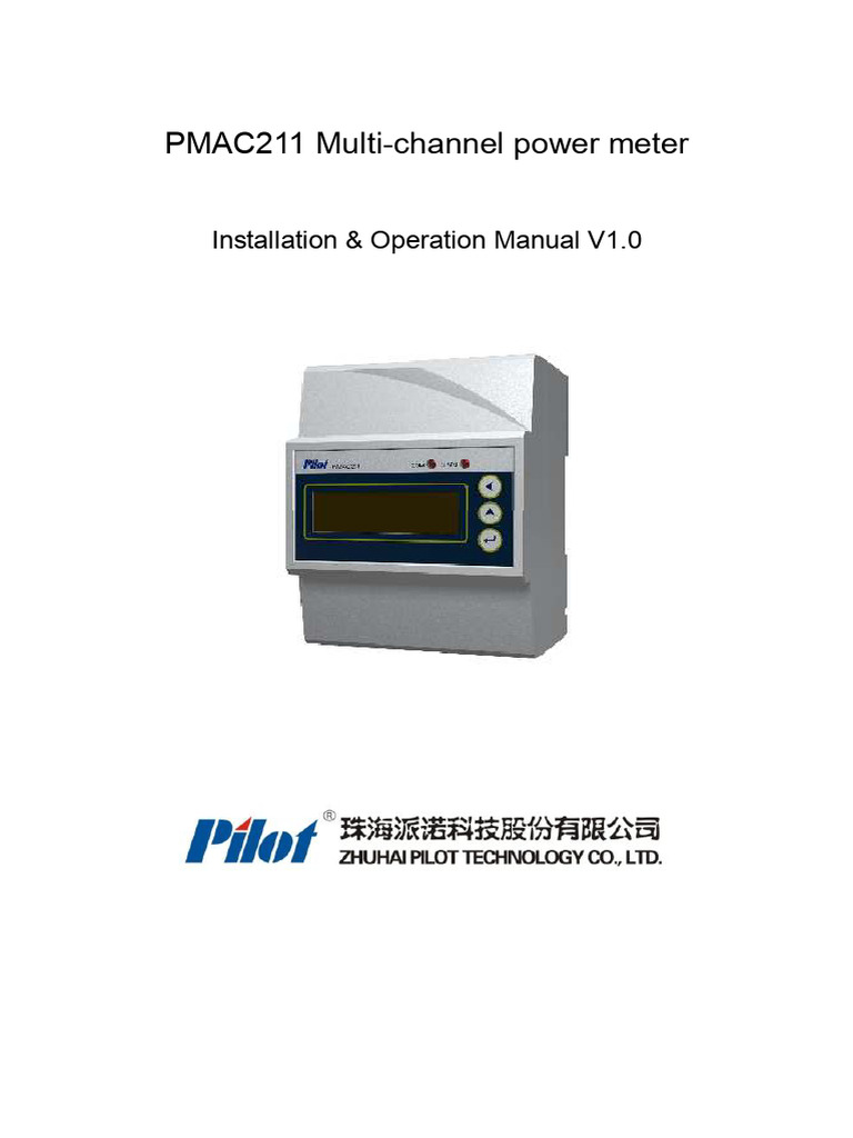 PMAC211 Brukermanual | PDF | Ac Power | Alternating Current