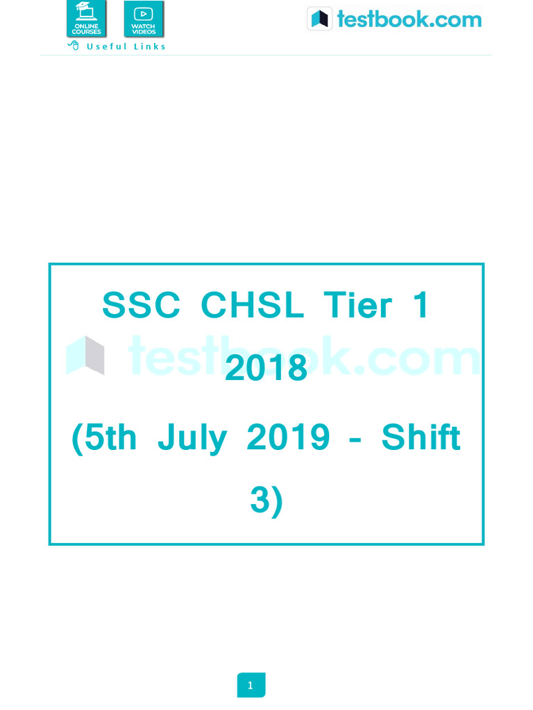 SSC CHSL Tier 1 Exam Insights | PDF | Length