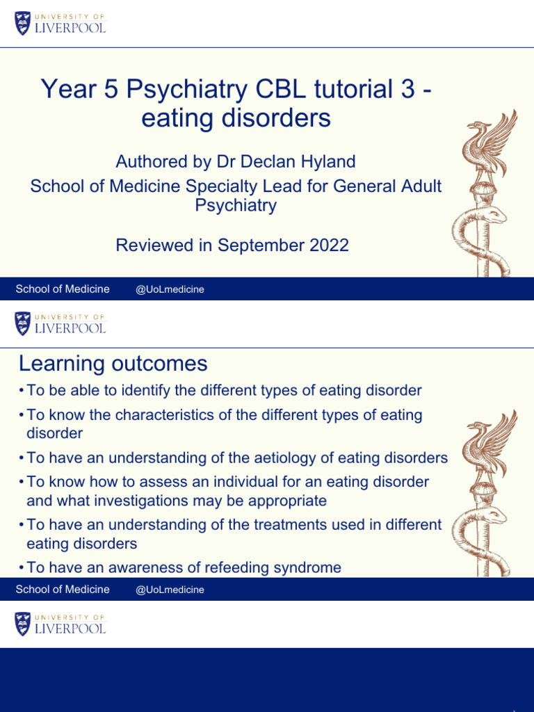 Psych - Eating Disorders | PDF
