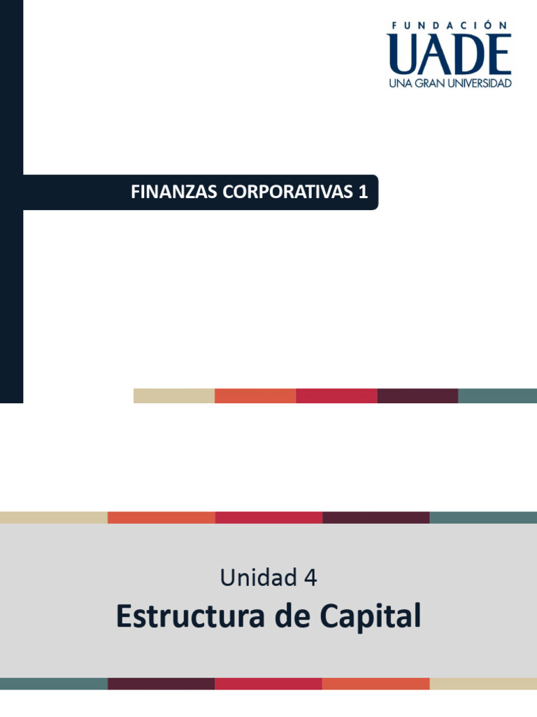 U4 - Estructura de Capital - Parte 1 | PDF | Compartir (Finanzas