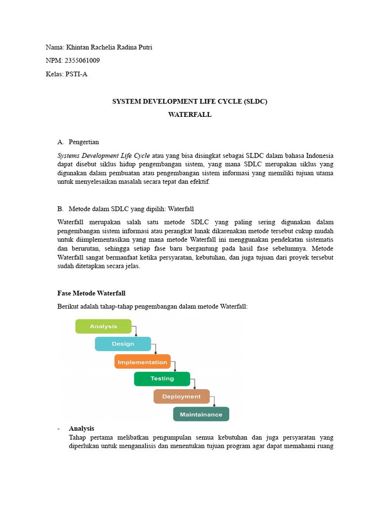 RPL SDLC Waterfall | PDF