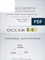 Surface Growth:: Kinematics To Mechanics