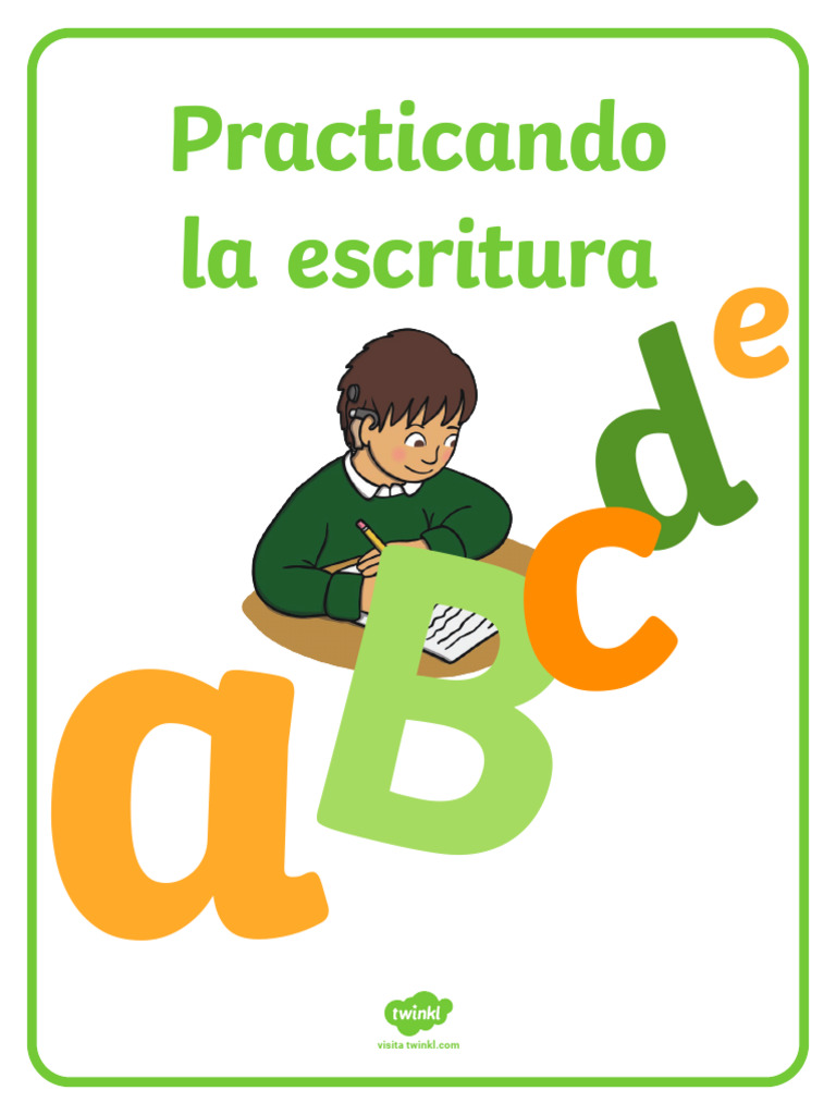 Sa L 63 Libro Practicando La Escritura de Letras Ver 4 | PDF