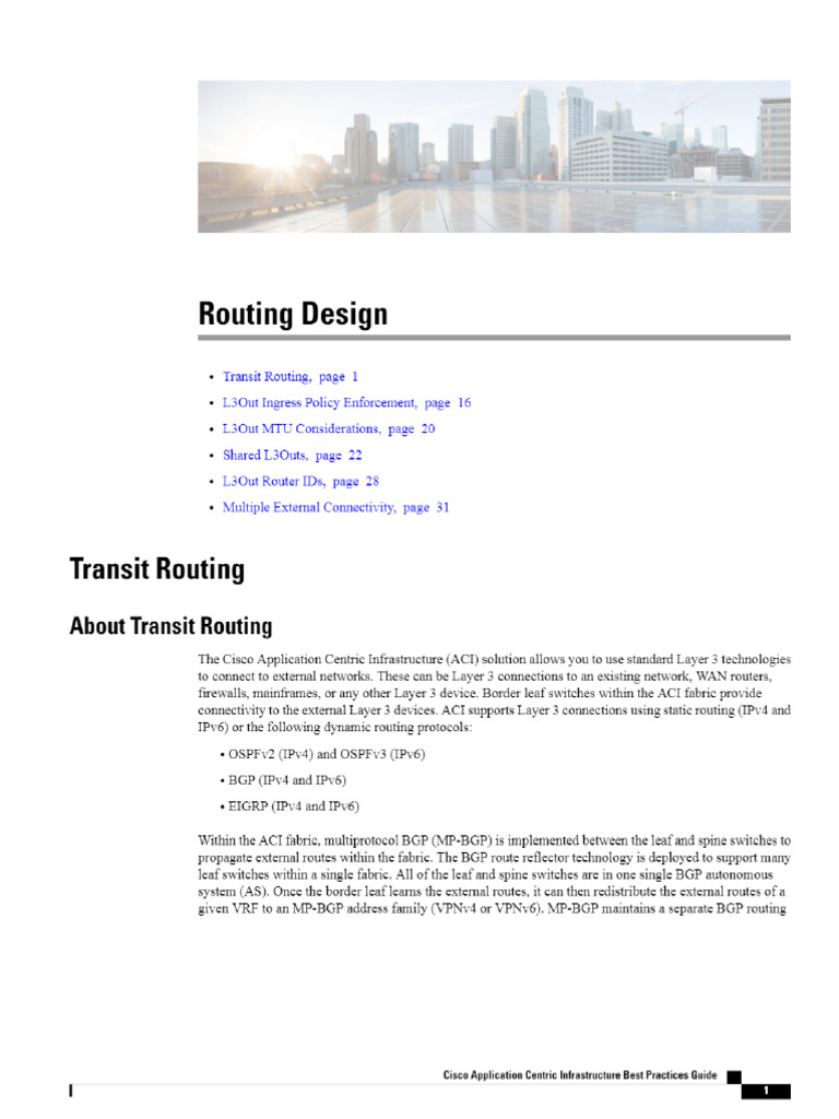 Routing Design - Manualzz | PDF
