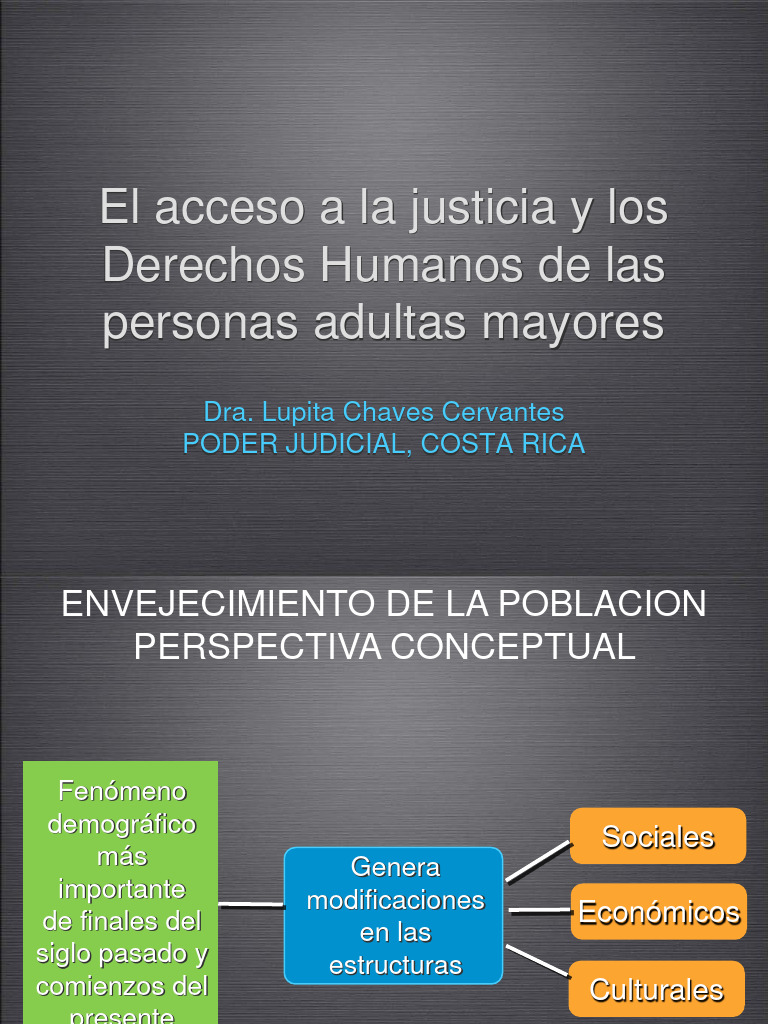 Acceso a Justicia y Derechos de Mayores | PDF | Convenio europeo de ...