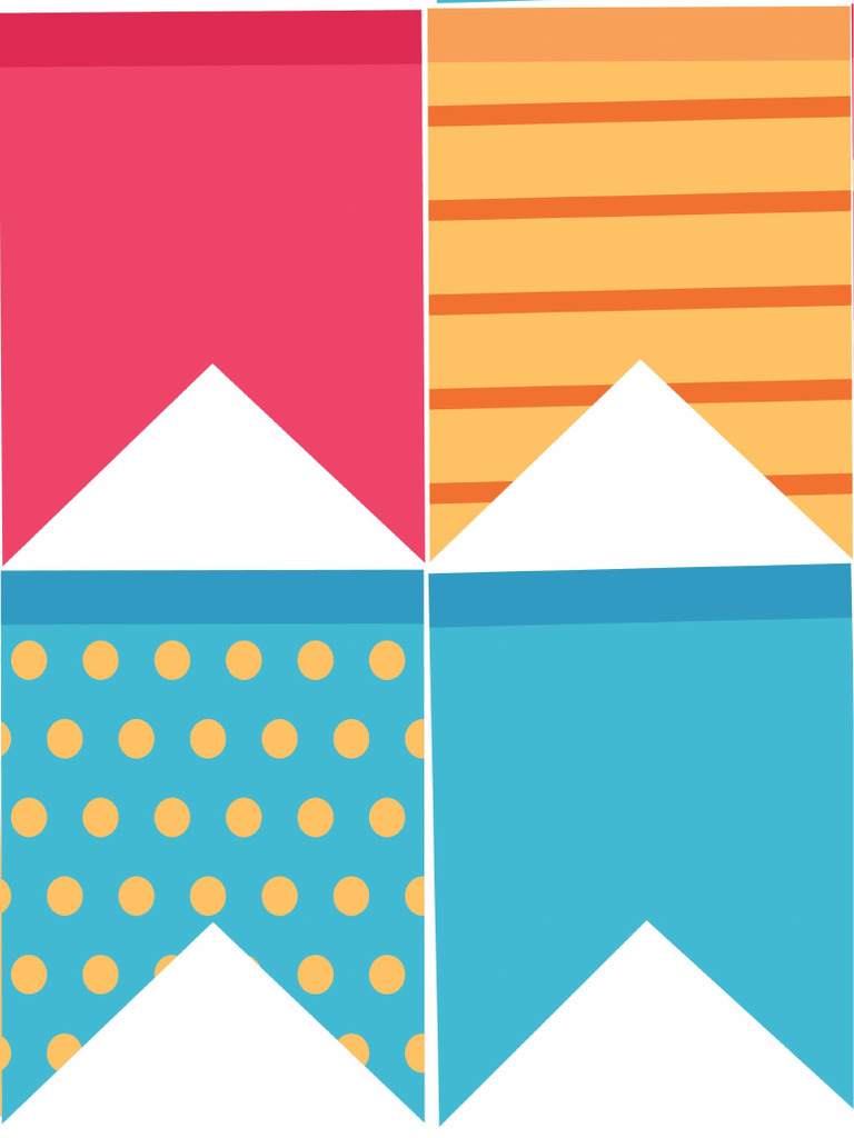 Para Imprimir Banderines Colores Varios Sin Letras Gratis 2 ...