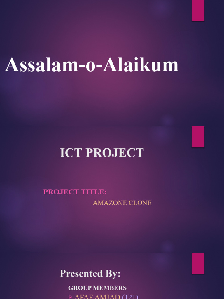 Ict project slide pdf html internet