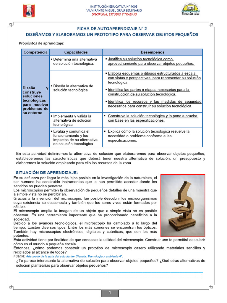 Prototipo de Microscopio Casero | PDF | Microscopio | Diseño