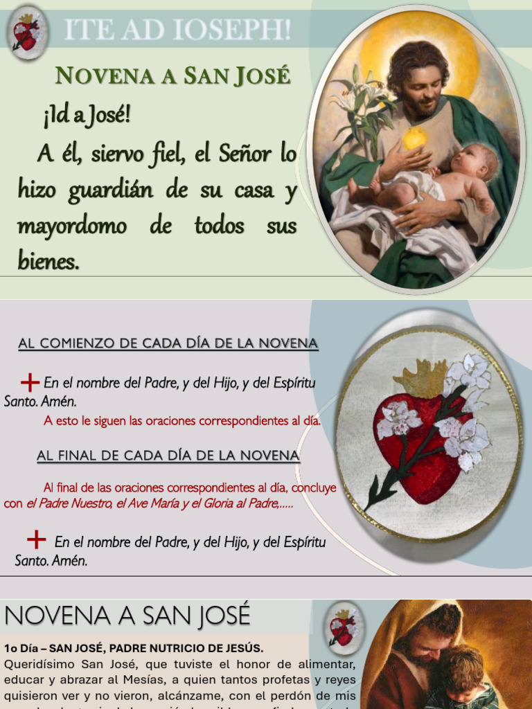 Novena a San José | PDF | María, madre de Jesús | Cristo (título)