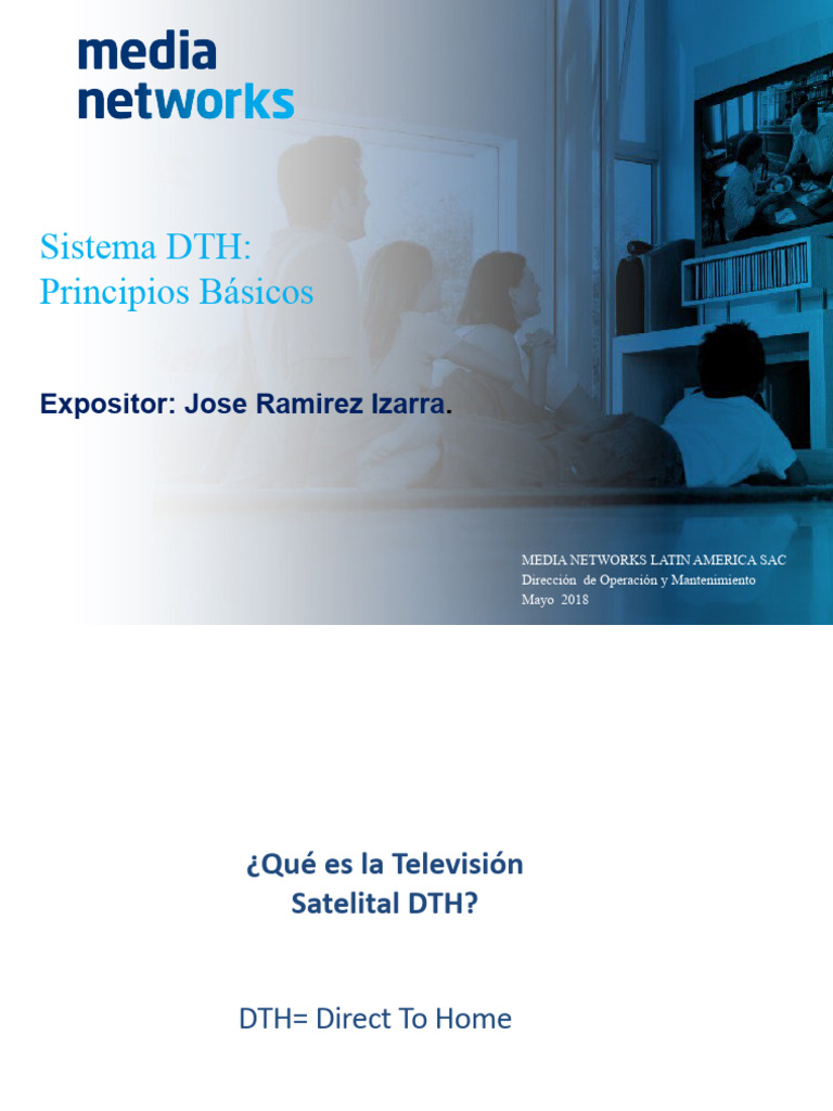 Introducción al Sistema DTH | PDF | Televisión via satélite | Televisión