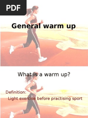 Warm Up Presentation Pdf Running Physical Exercise