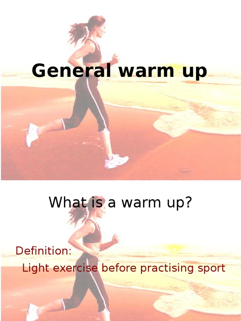 General Warm Up Running Physical Exercise