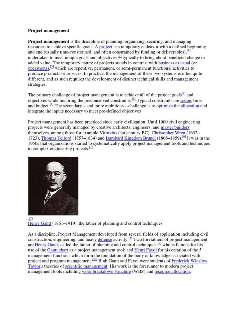 Project Management | PDF | Project Management | Science And Technology