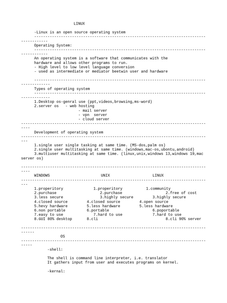 Ubuntu and Linux: Open Source Overview | PDF | Operating System | Unix