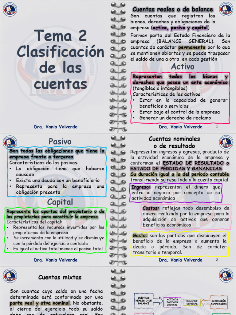 Clasificación de Cuentas Contables | PDF | Business | Contabilidad