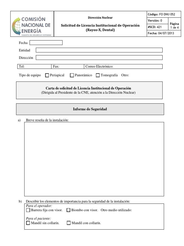 Fo dnu 052 solicitud de licencia institucional de operacion practica